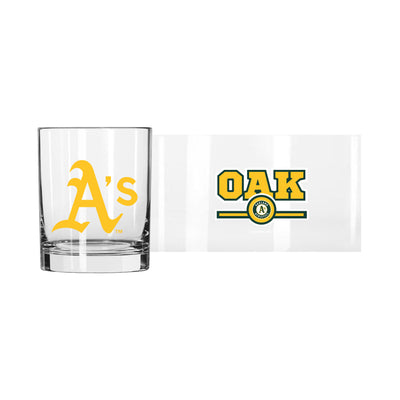 Athletics 14oz Letterman Rocks Glass
