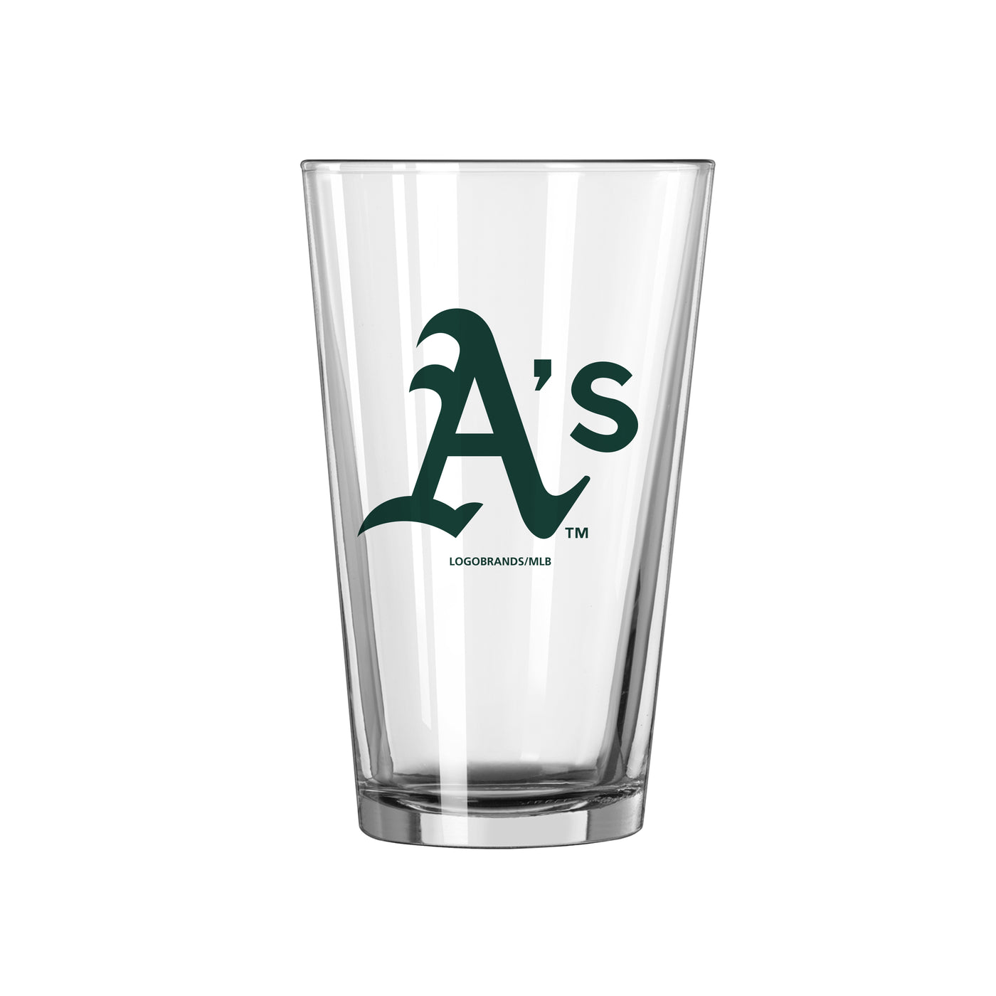 Athletic A's 16oz Gameday Pint Glass - Logo Brands