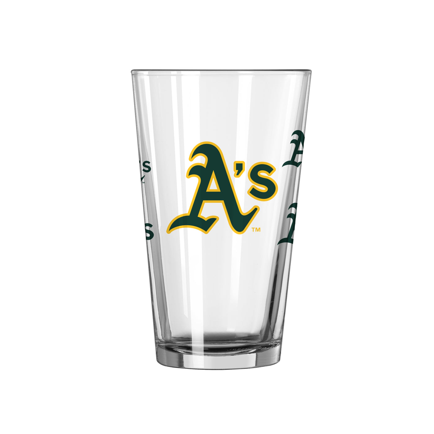 Oakland Athletics 16oz Scatter Pint Glass