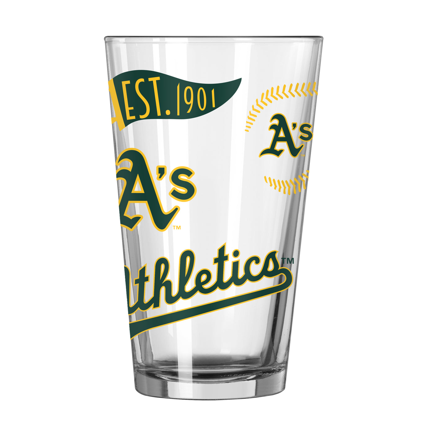 Athletics 16oz Native Pint Glass