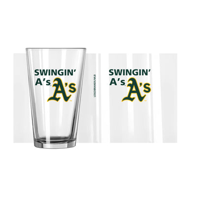 Athletics 16oz Slogan Pint Glass