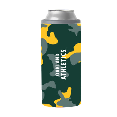 Oakland Athletics 12oz Camo Slim Can Coolie