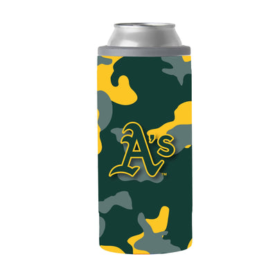 Oakland Athletics 12oz Camo Slim Can Coolie