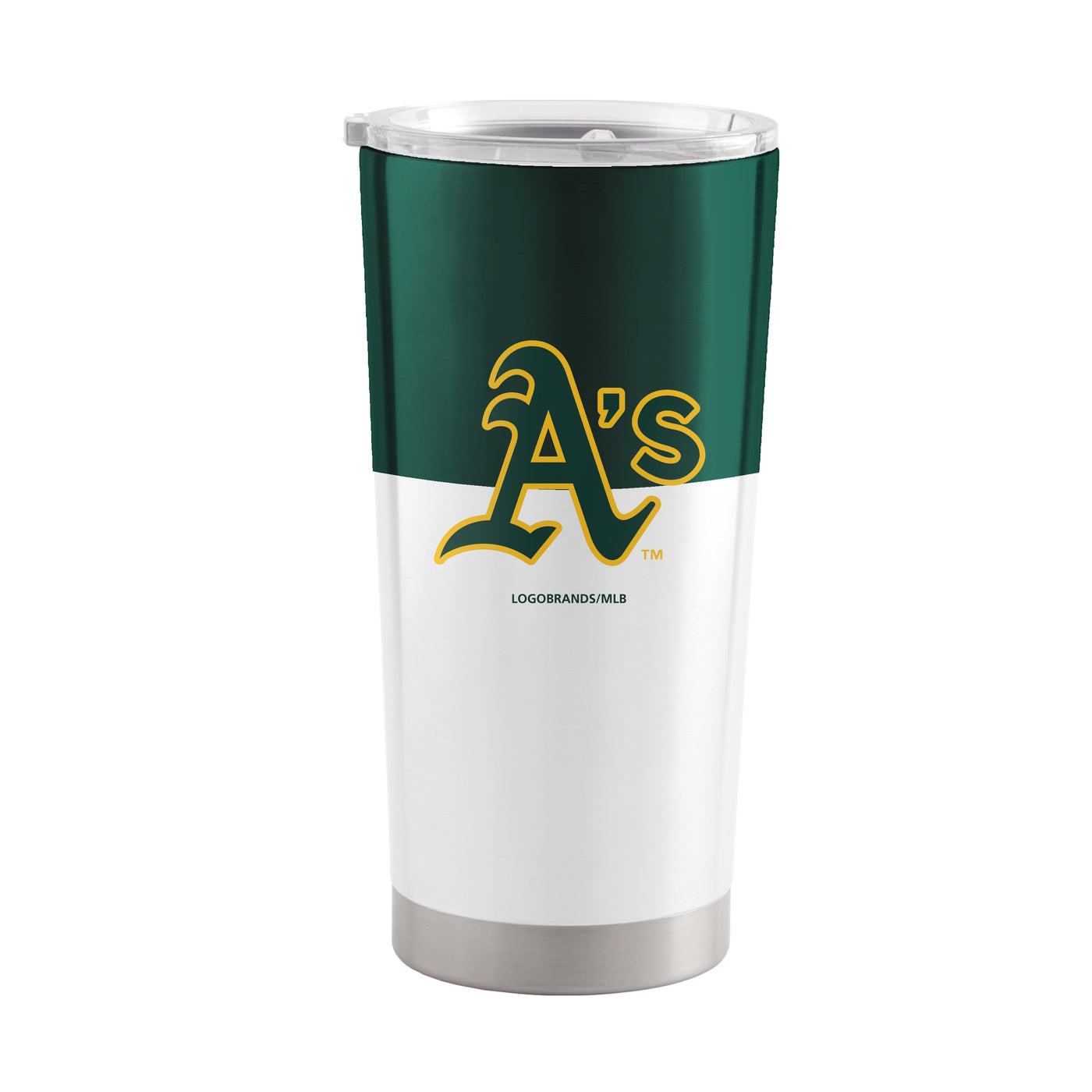 Athletic A's 20oz Colorblock Stainless Steel Tumbler - Logo Brands