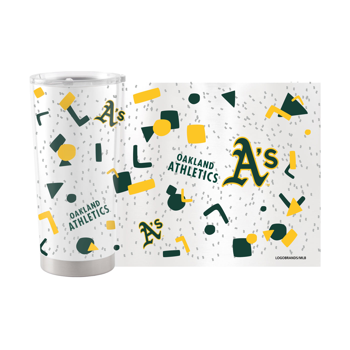 Oakland Athletics 20oz Flashback Stainless Steel Tumbler