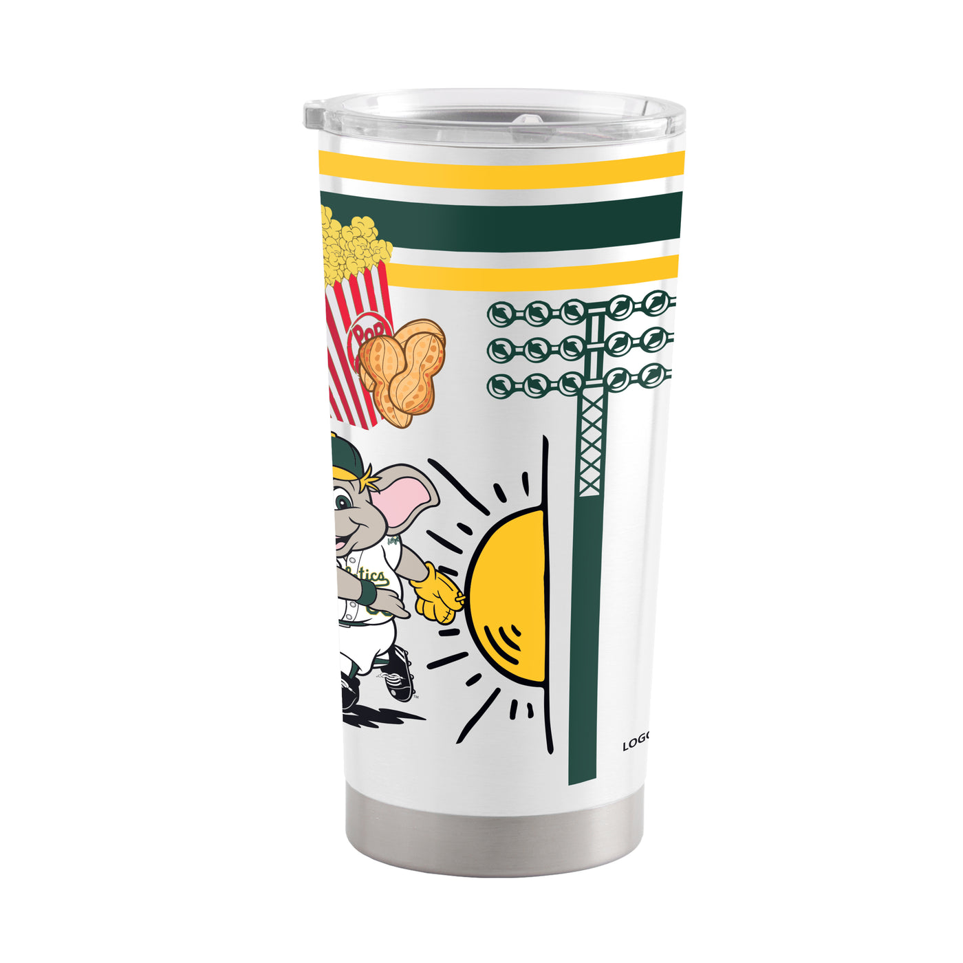 Athletic A's 20oz Native Stainless Steel Tumbler - Logo Brands