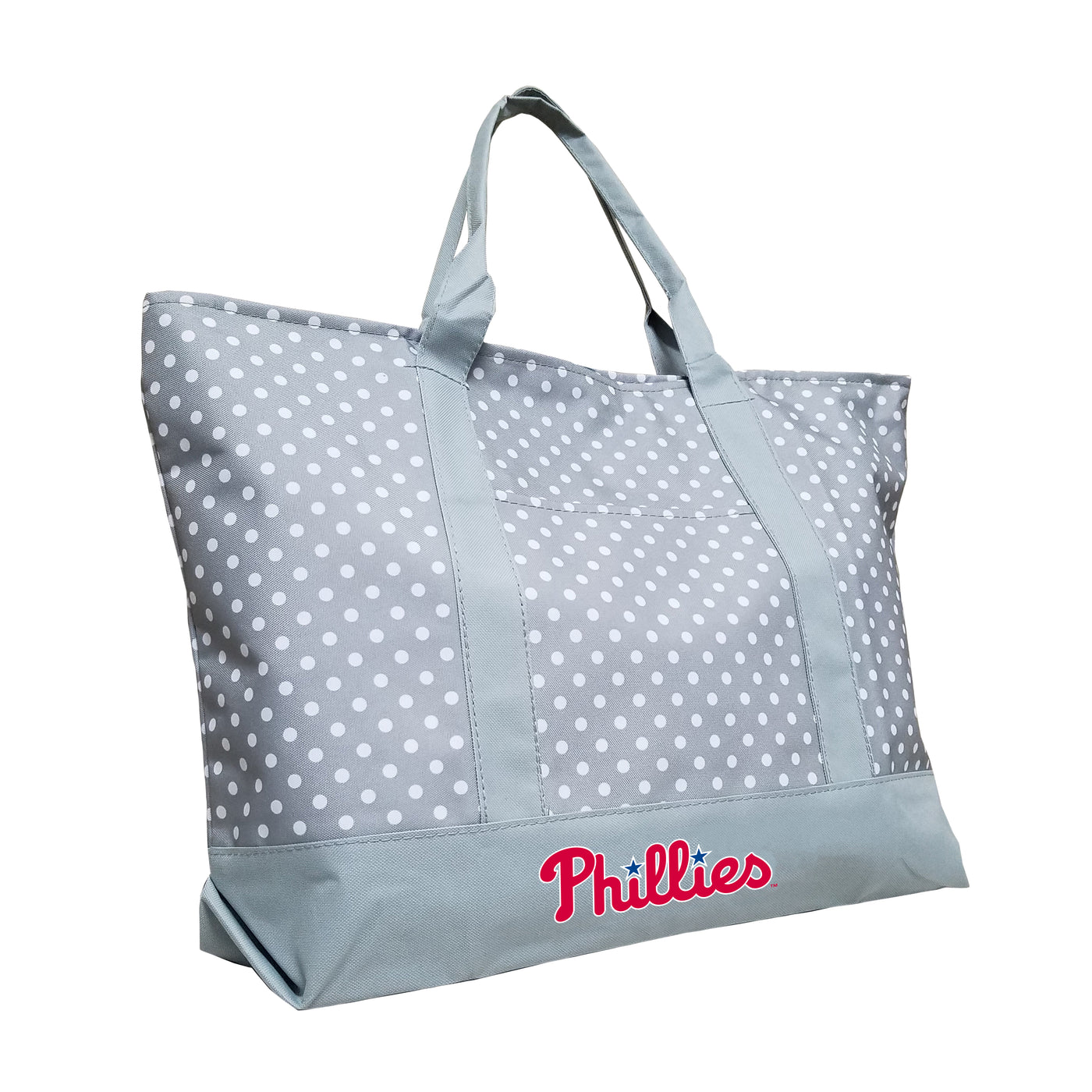 Philadelphia Phillies Gray Dot Tote f/ Primary Wdmk