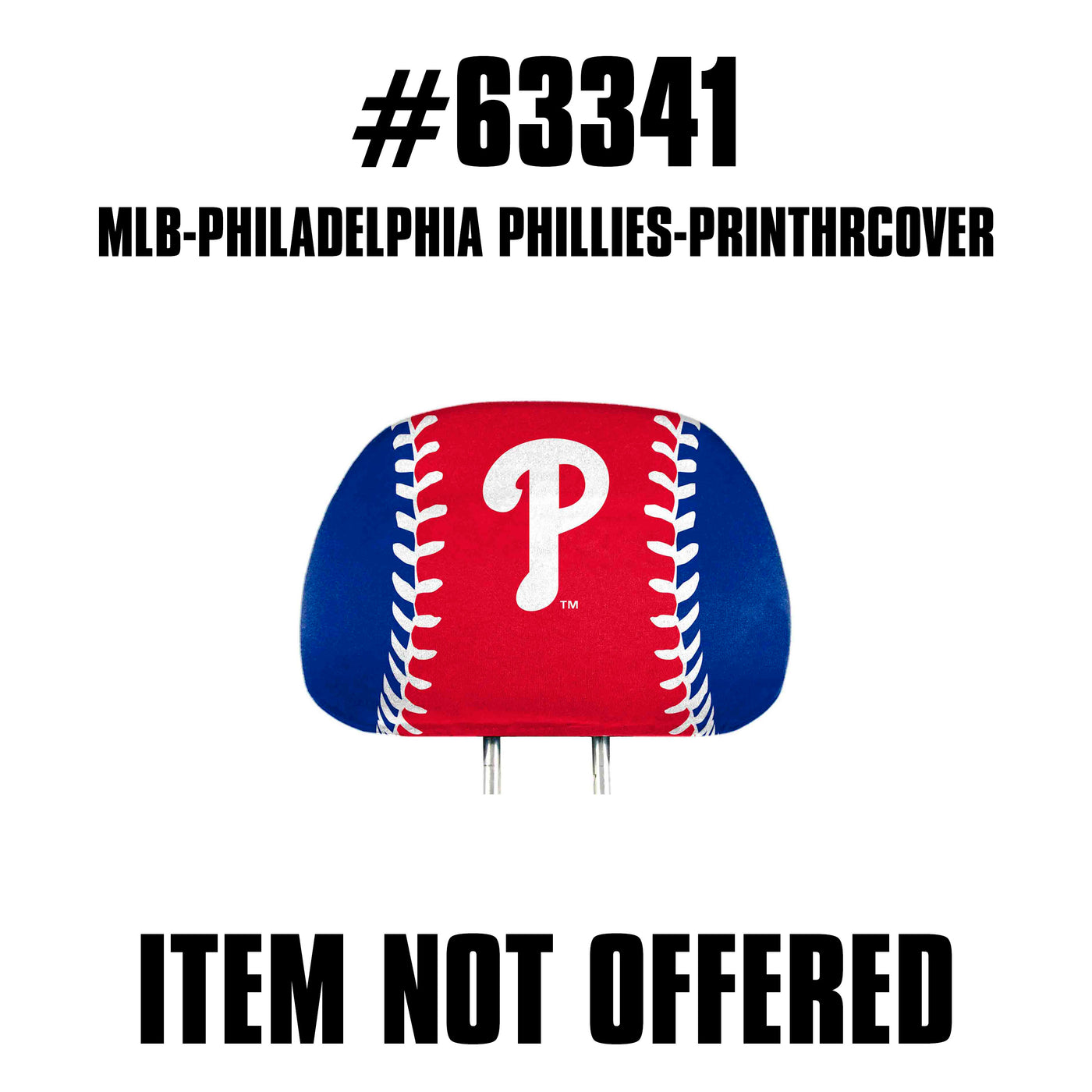 MLB - Philadelphia Phillies Printed Headrest Cover