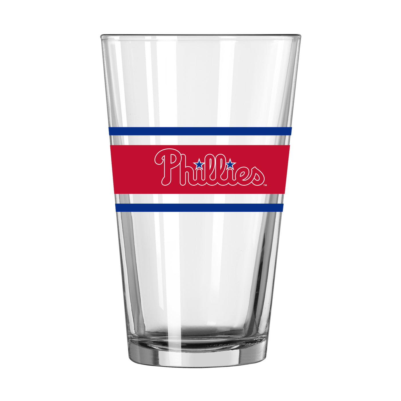 Philadelphia Phillies 16oz Stripe Pint Glass