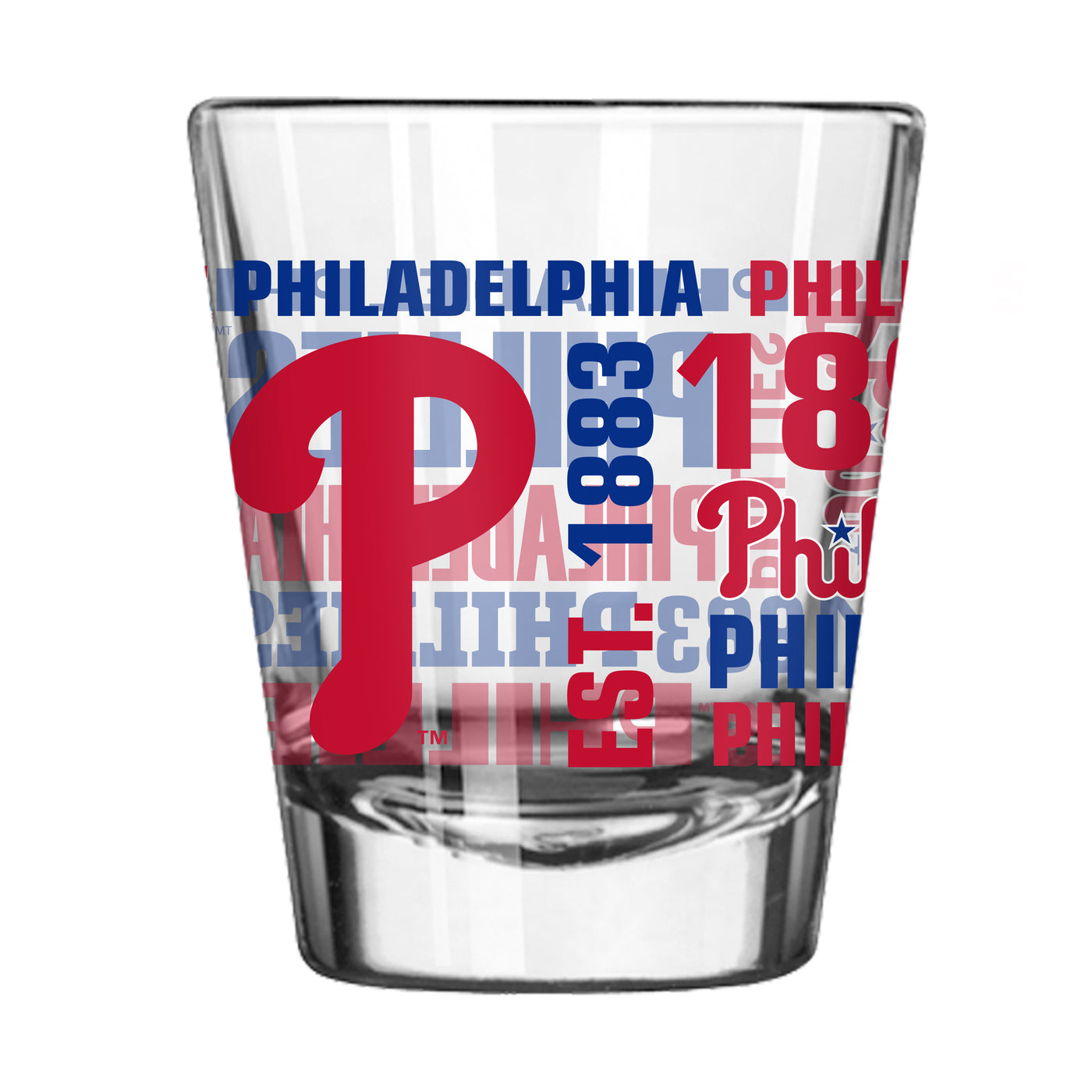 Philadelphia Phillies 2oz Spirit Shot Glass