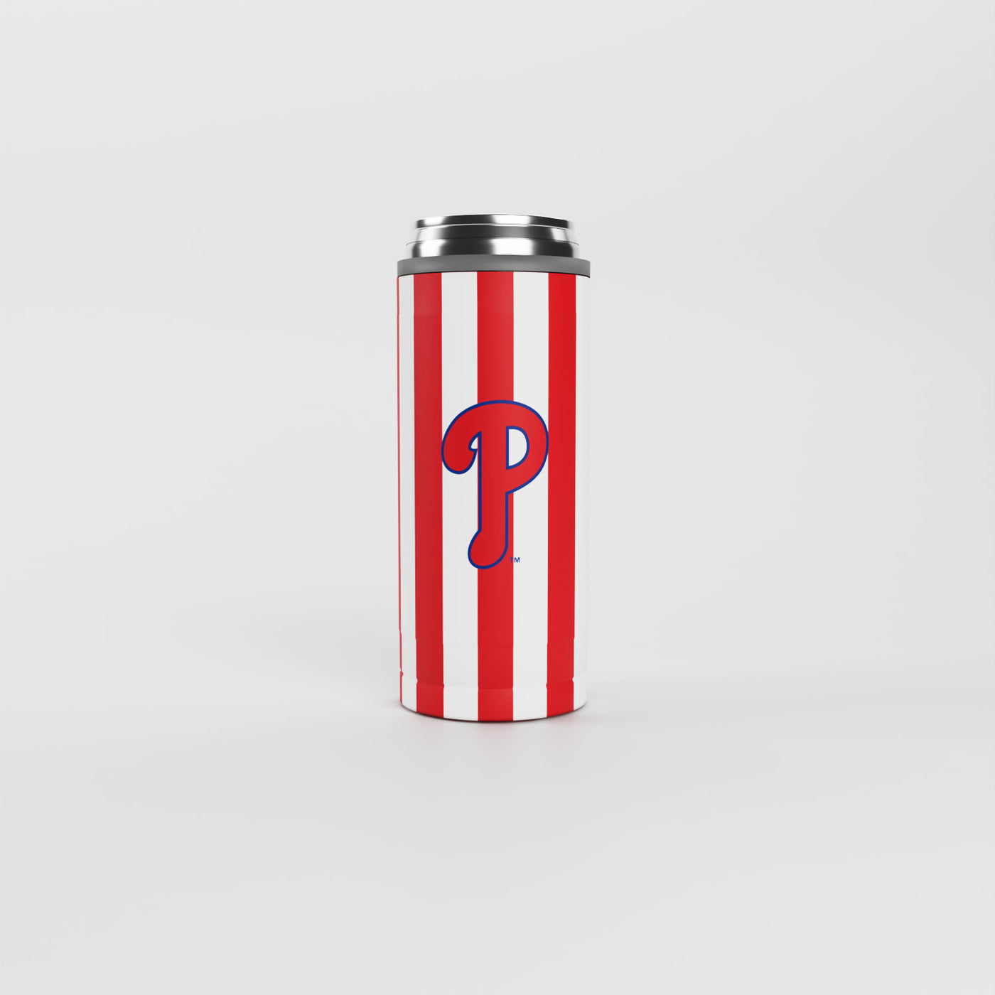 Philadelphia Phillies 12oz Striped Powdercoat SlimCan Coolie