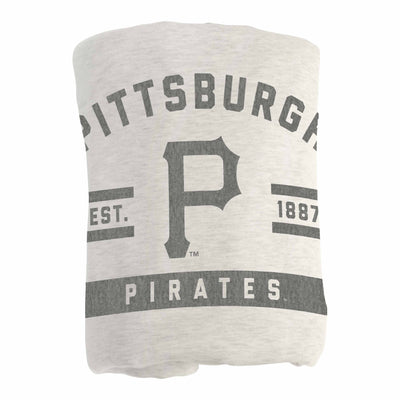 Pittsburgh Pirates Oatmeal Sweatshirt Blanket - Logo Brands