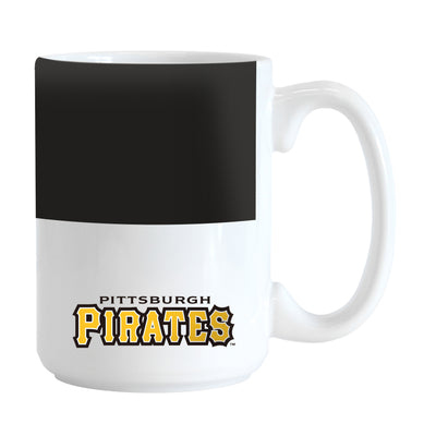 Pittsburgh Pirates Color Block 15 oz Sublimated Mug