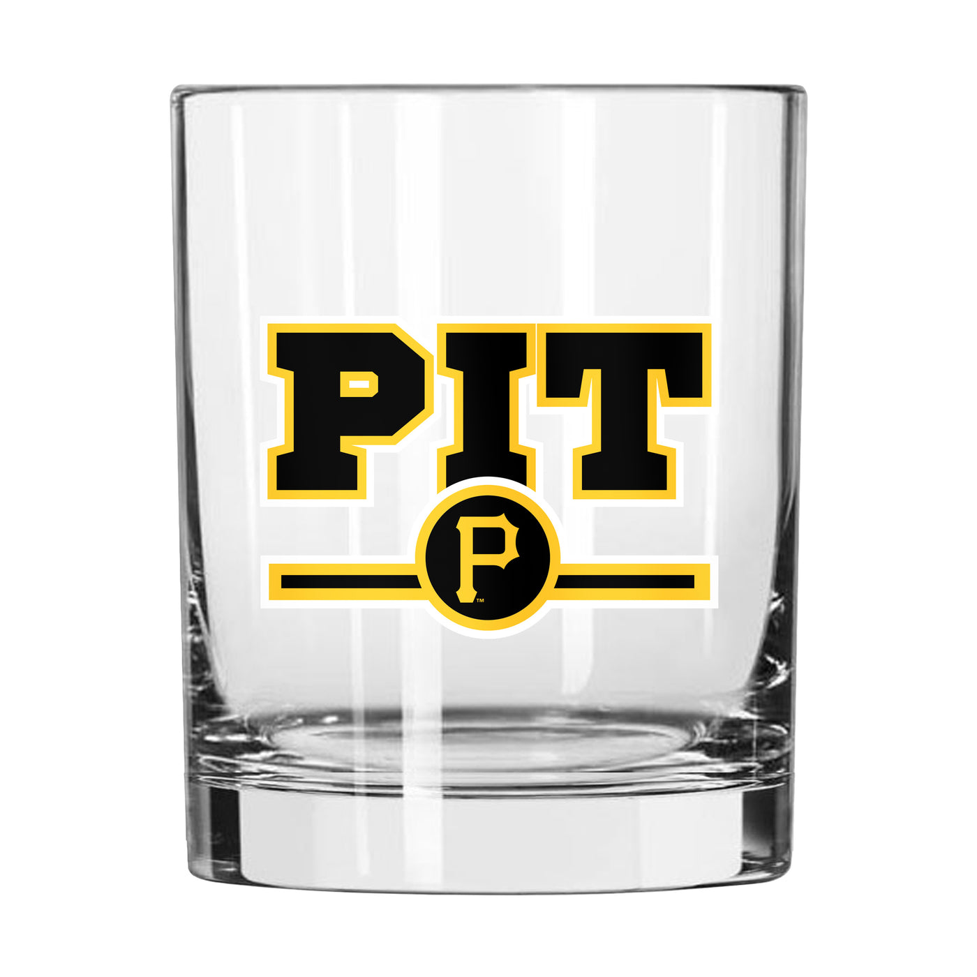 Pittsburgh Pirates 14oz Letterman Rocks Glass