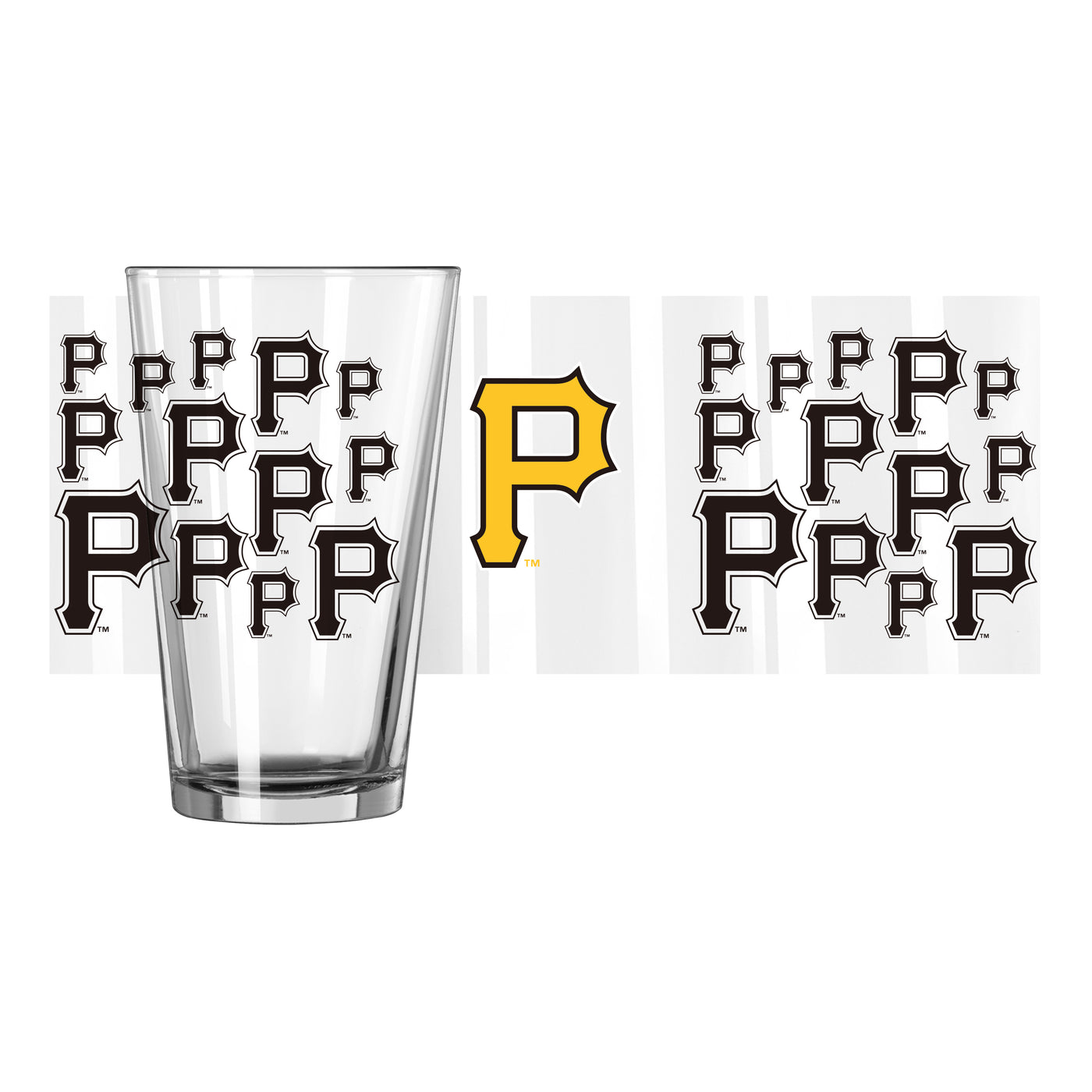 Pittsburgh Pirates 16oz Scatter Pint Glass