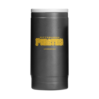 Pittsburgh Pirates Flipside Powder Coat Slim Can Coolie - Logo Brands