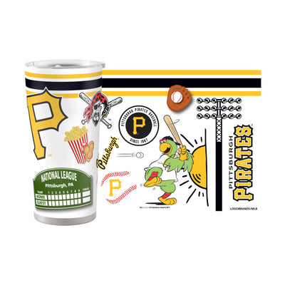 Pittsburgh Pirates 20oz Native Stainless Steel Tumbler - Logo Brands