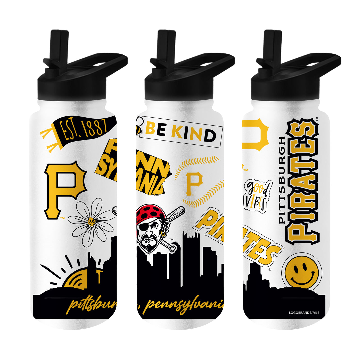 Pittsburgh Pirates 34oz Native Quencher Bottle