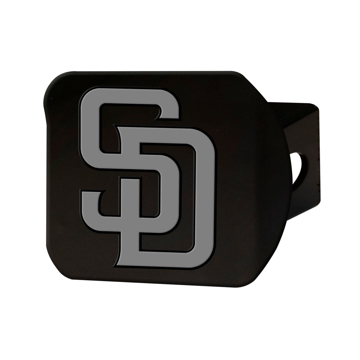 MLB - San Diego Padres Chrome on Black Hitch Cover