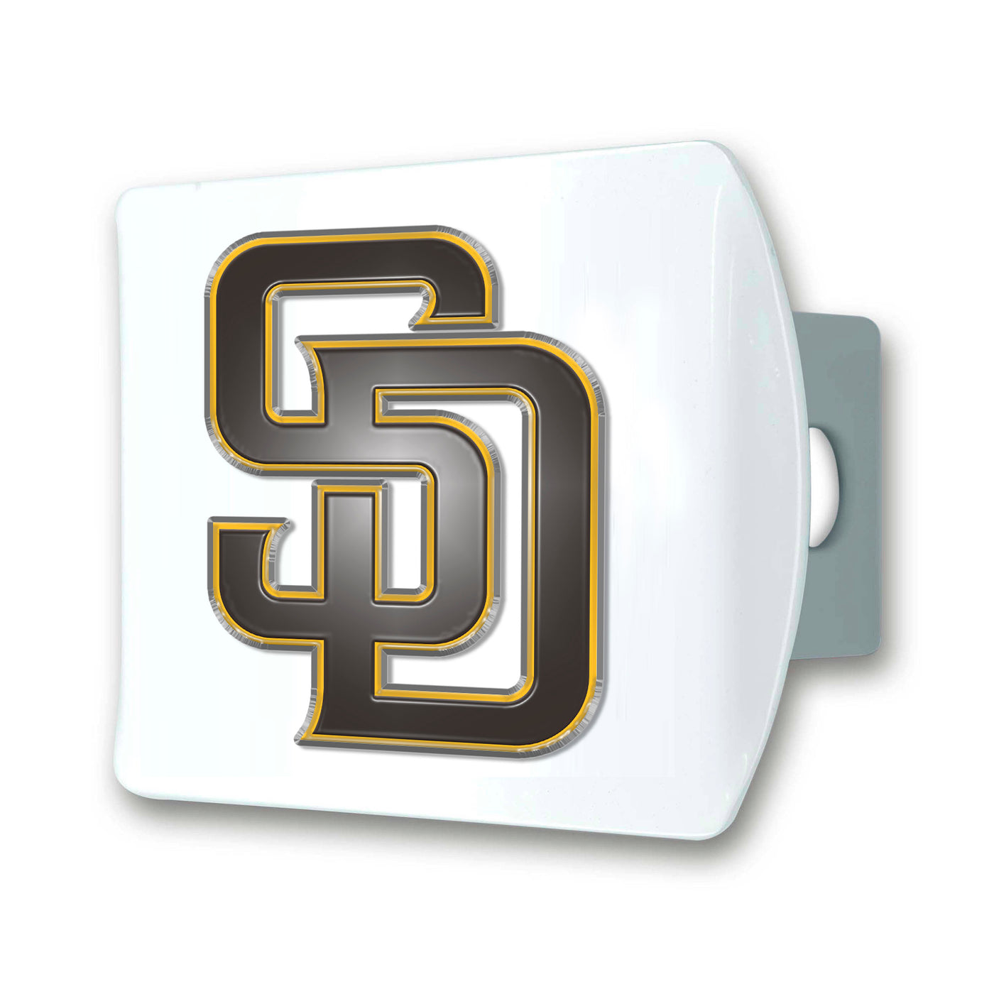 MLB - San Diego Padres Color on White Hitch Cover