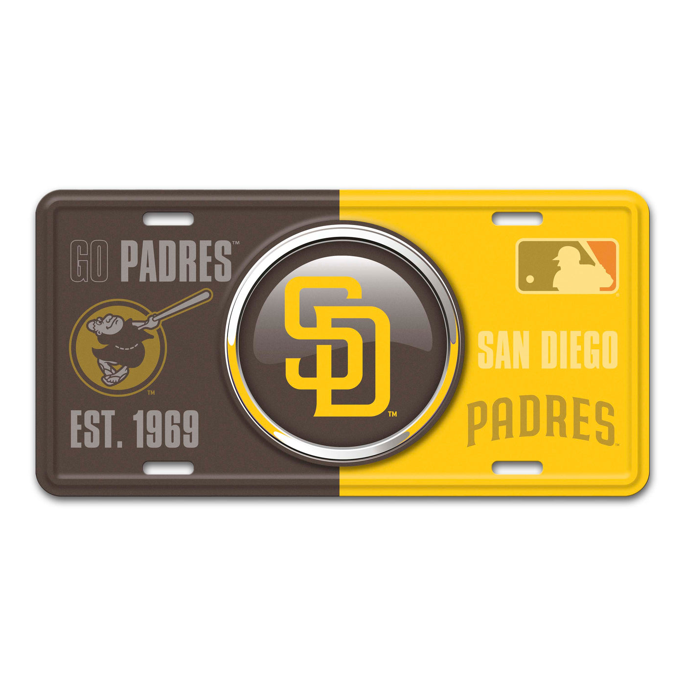 MLB - San Diego Padres Embossed Metal License Plate