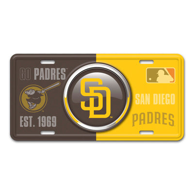 MLB - San Diego Padres Embossed Metal License Plate