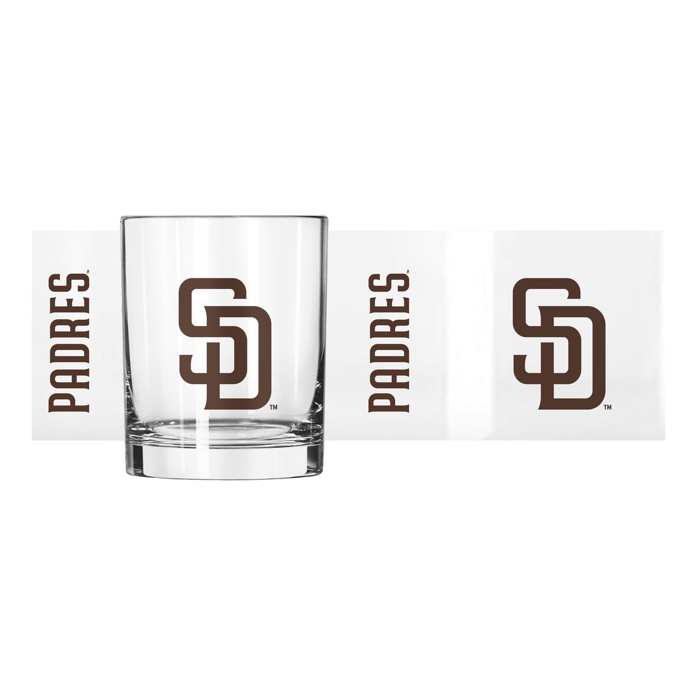 San Diego Padres 14oz Gameday Rocks Glass