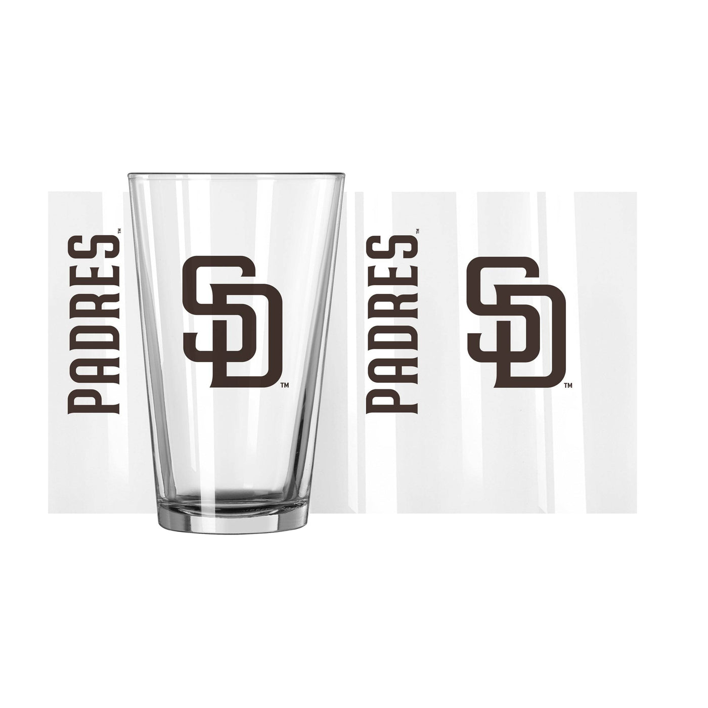 San Diego Padres 16oz Gameday Pint Glass - Logo Brands