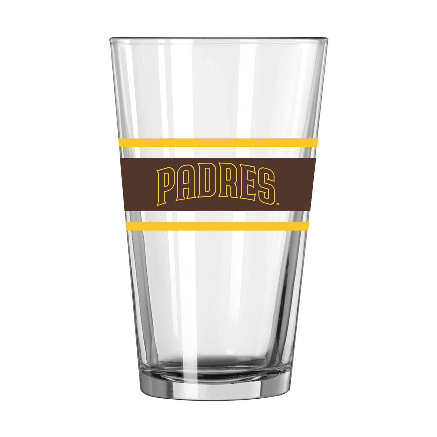 San Diego Padres 16oz Stripe Pint Glass