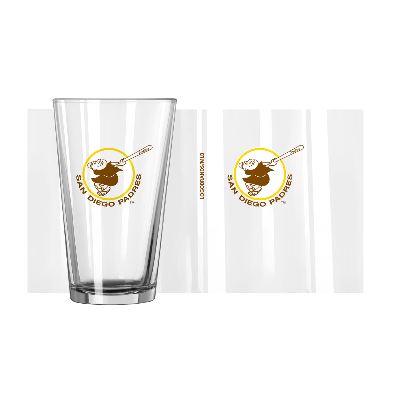 San Diego Padres 16oz Retro Pint Glass