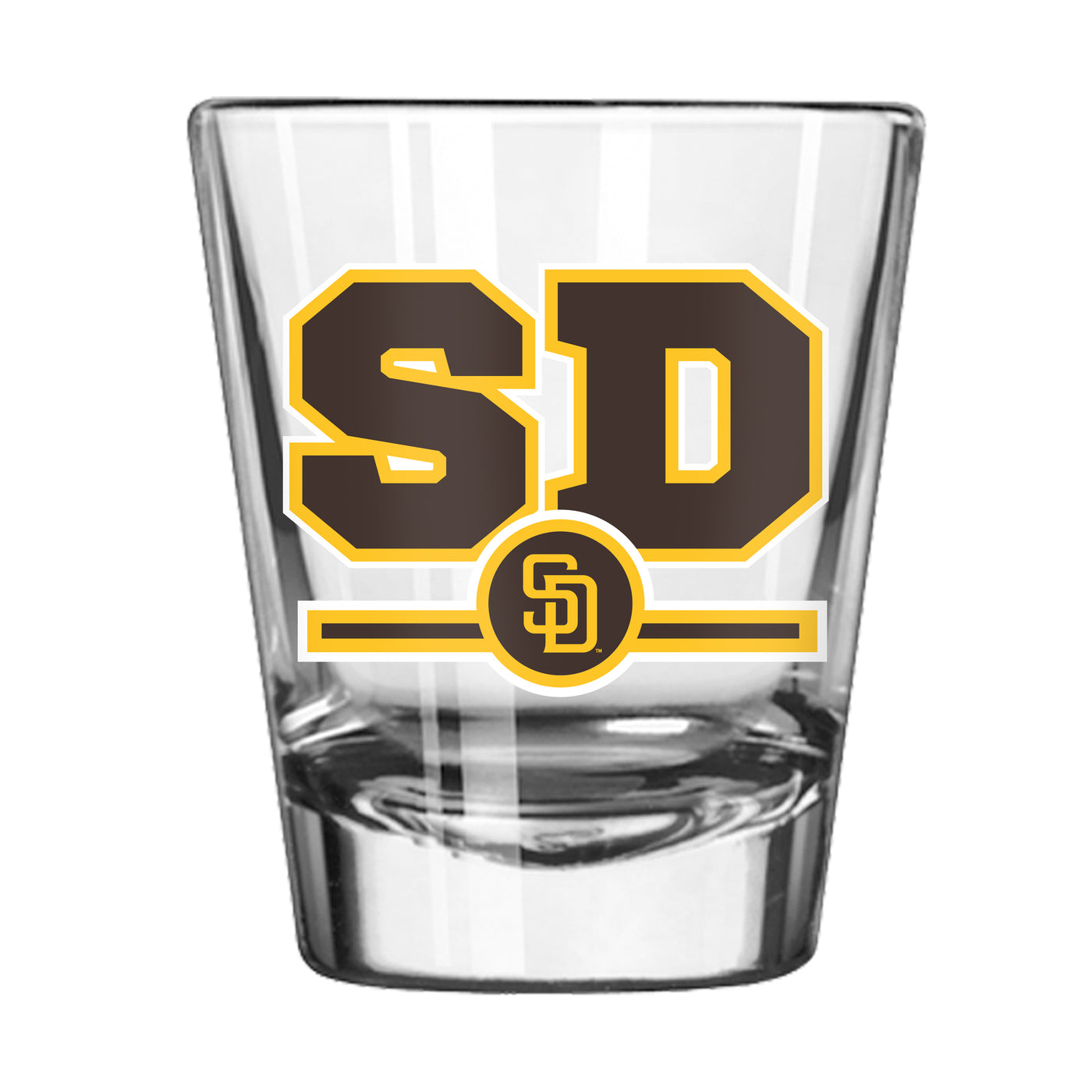 San Diego Padres 2oz Letterman Shot Glass
