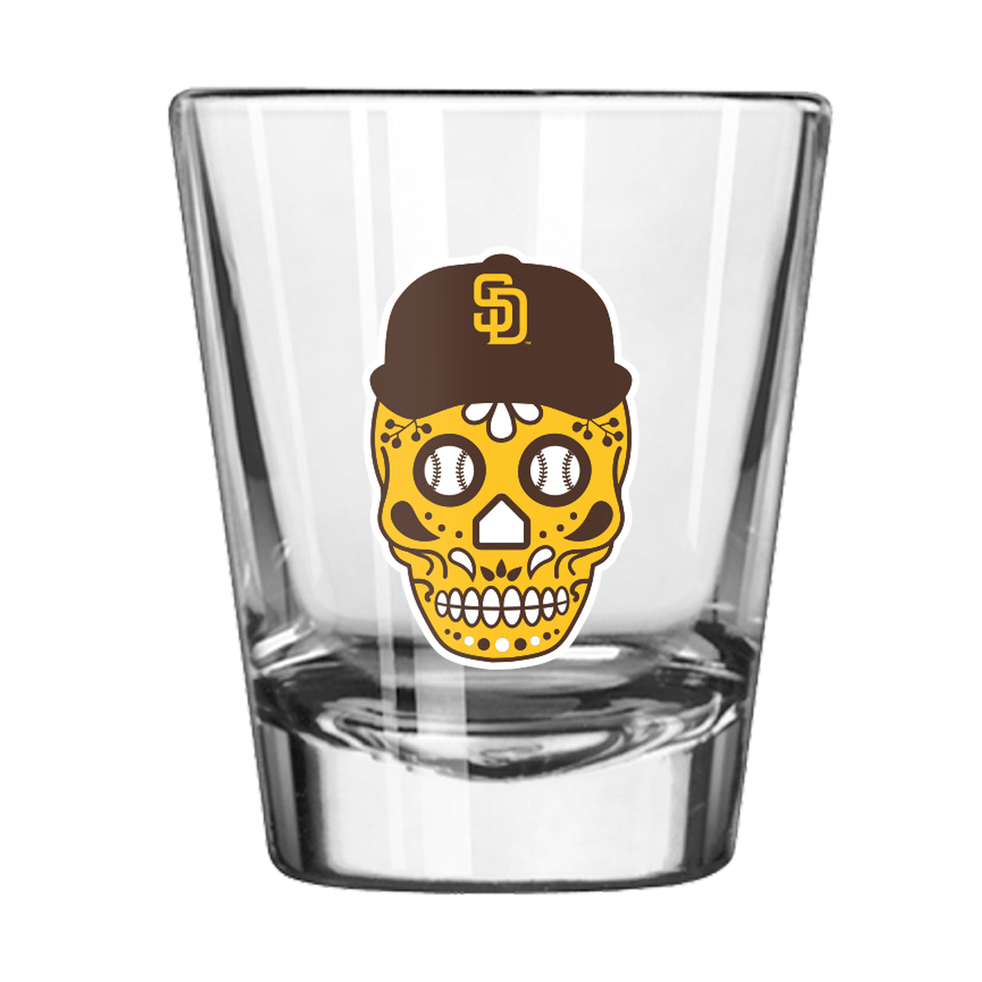 San Diego Padres 2oz Sugar Skull Hispanic Heritage Shot Glass