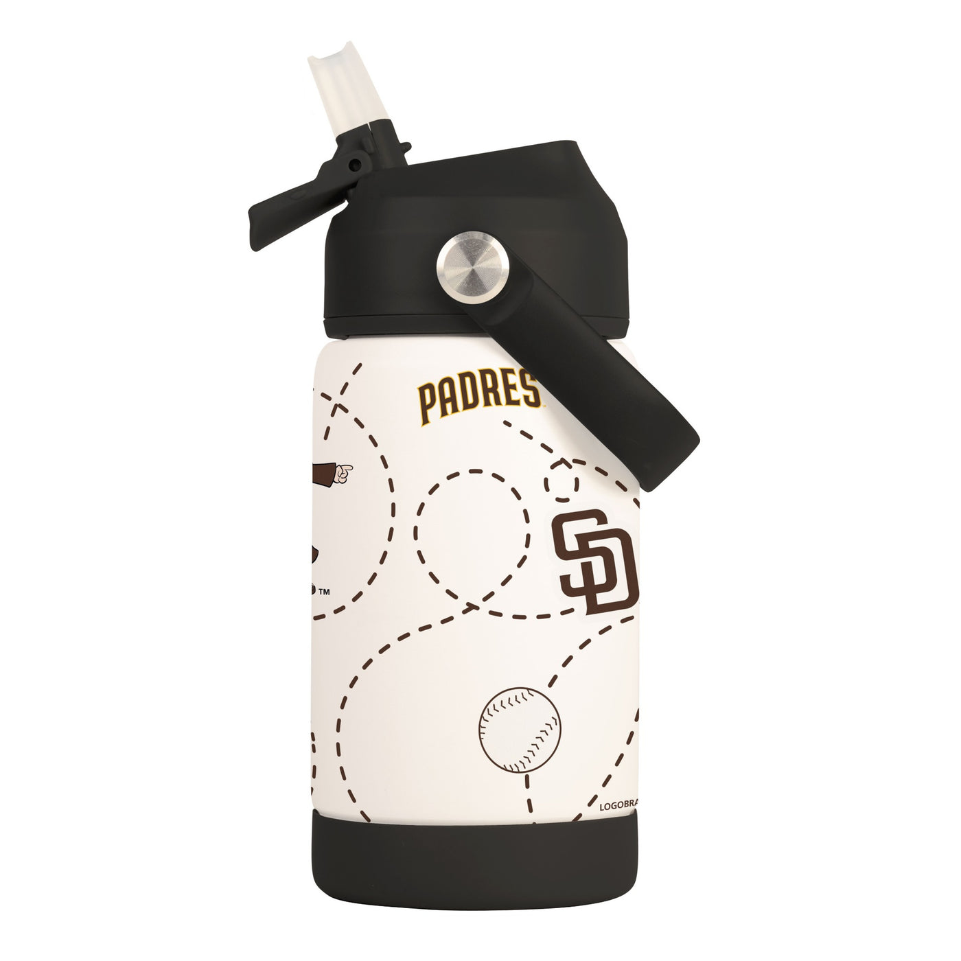 SD Padres 12oz Mascot SS Kids Bottle