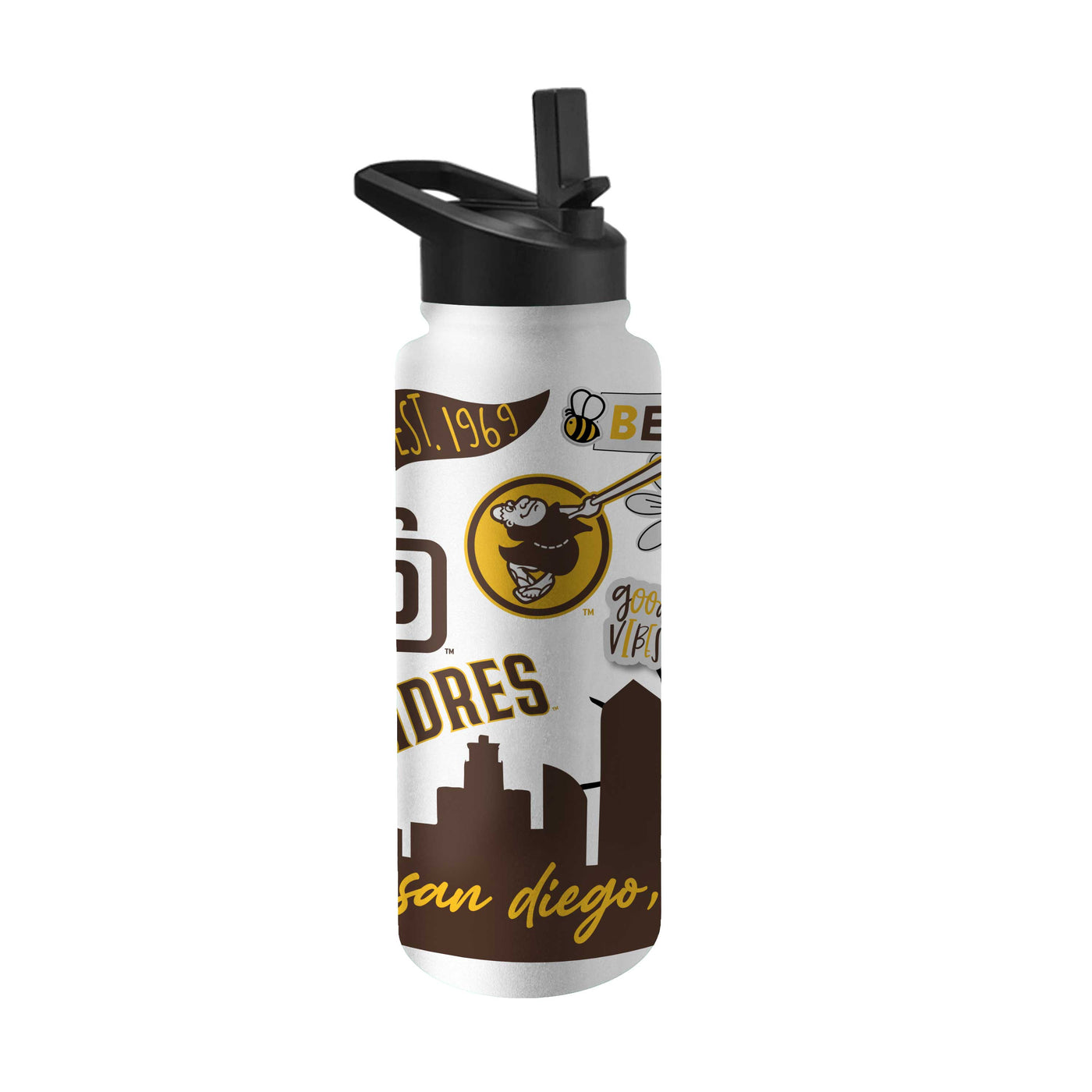 San Diego Padres 34oz Native Quencher Bottle