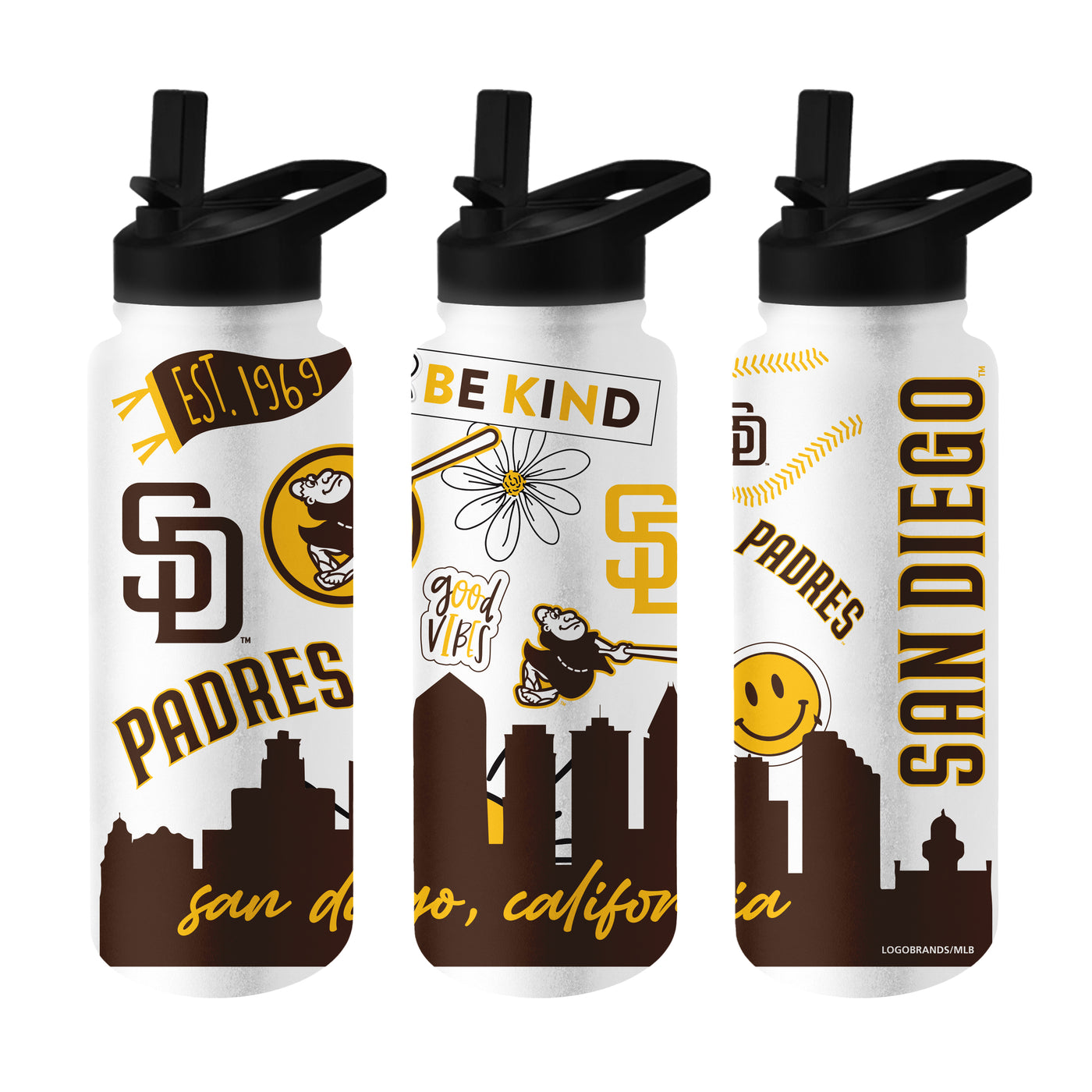 San Diego Padres 34oz Native Quencher Bottle