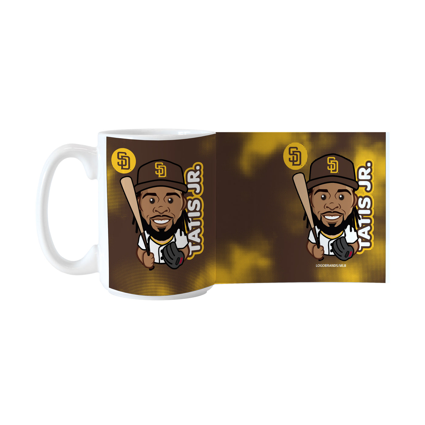 SD Padres Fernando Tatis JR Caricature 15oz Sublimated Mug - Logo Brands