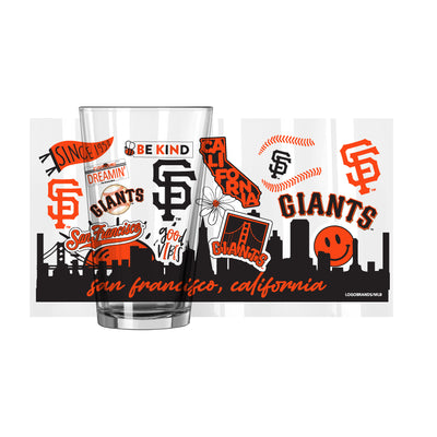 San Francisco Giants 16oz Native Pint Glass