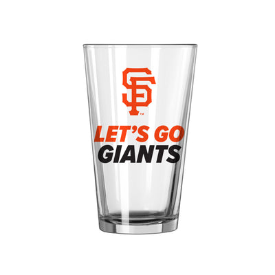 San Francisco Giants 16oz Slogan Pint Glass - Logo Brands