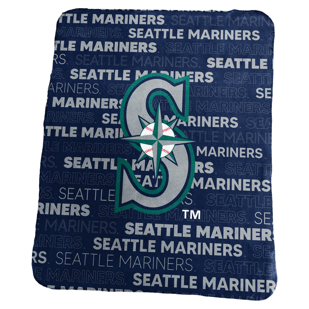 Seattle Mariners Classic Fleece Throw | Logo Brands
