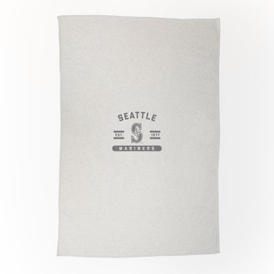 Seattle Mariners Oatmeal Sweatshirt Blanket - Logo Brands