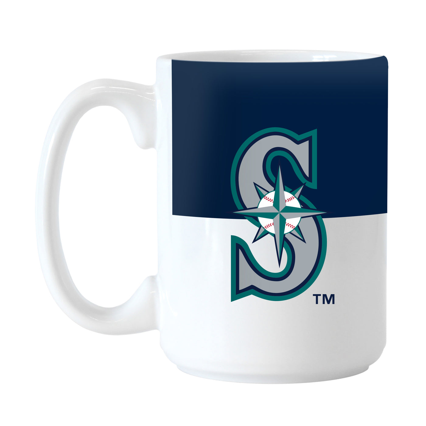 Seattle Mariners  Color Block 15 oz Sublimated Mug