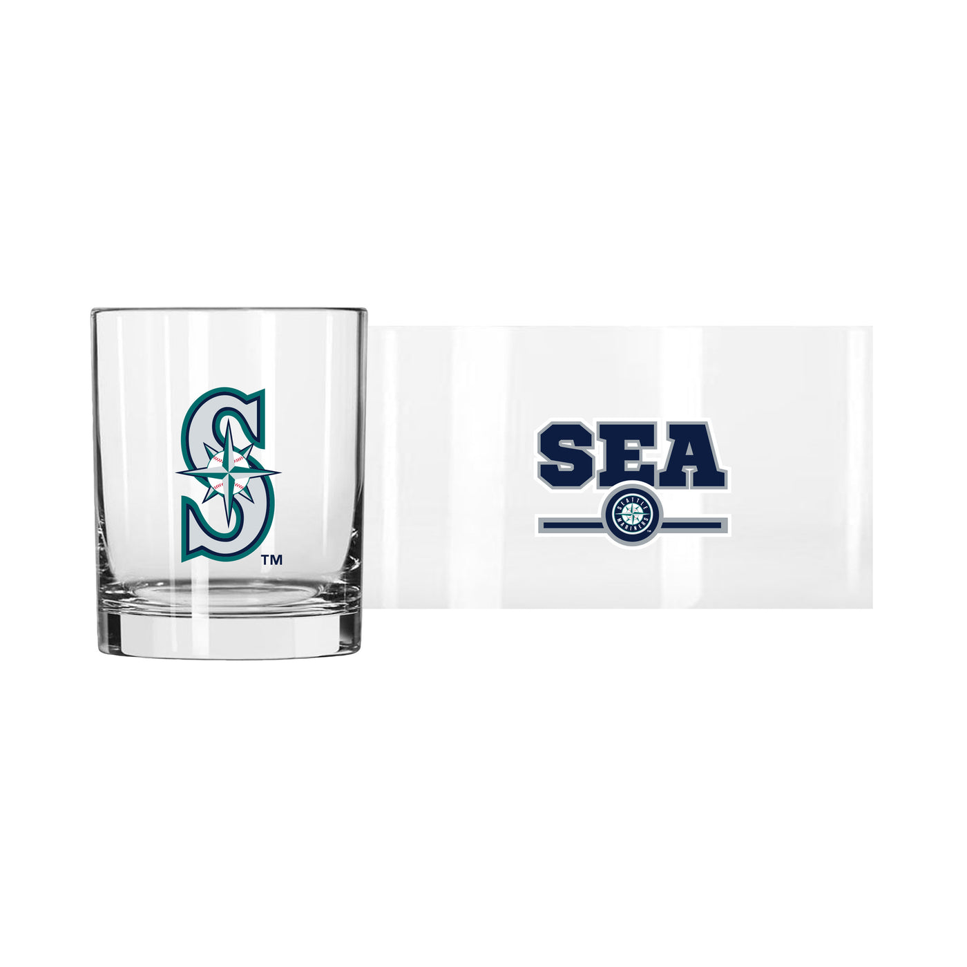 Seattle Mariners 14oz Letterman Rocks Glass