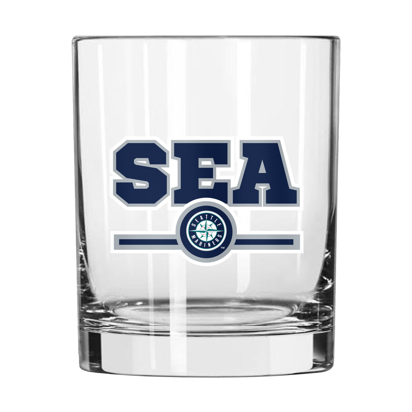 Seattle Mariners 14oz Letterman Rocks Glass