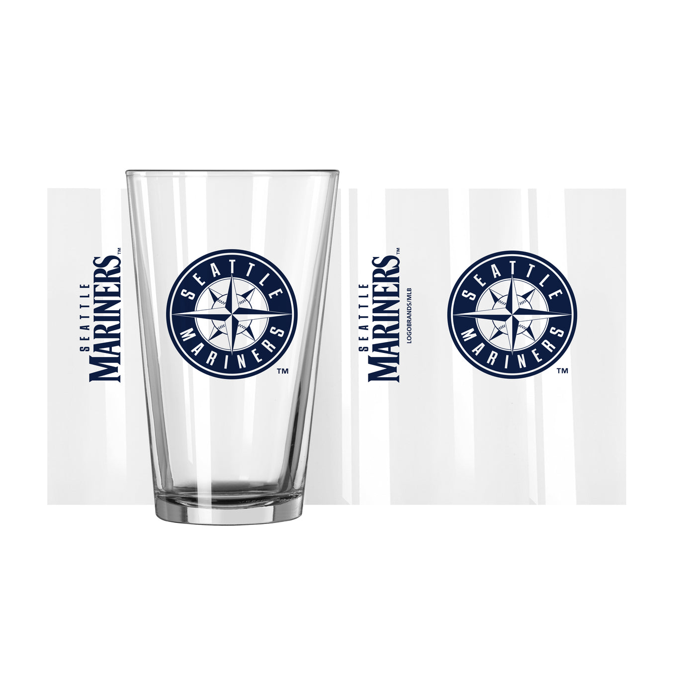 Seattle Mariners Crest 16oz Gameday Pint Glass