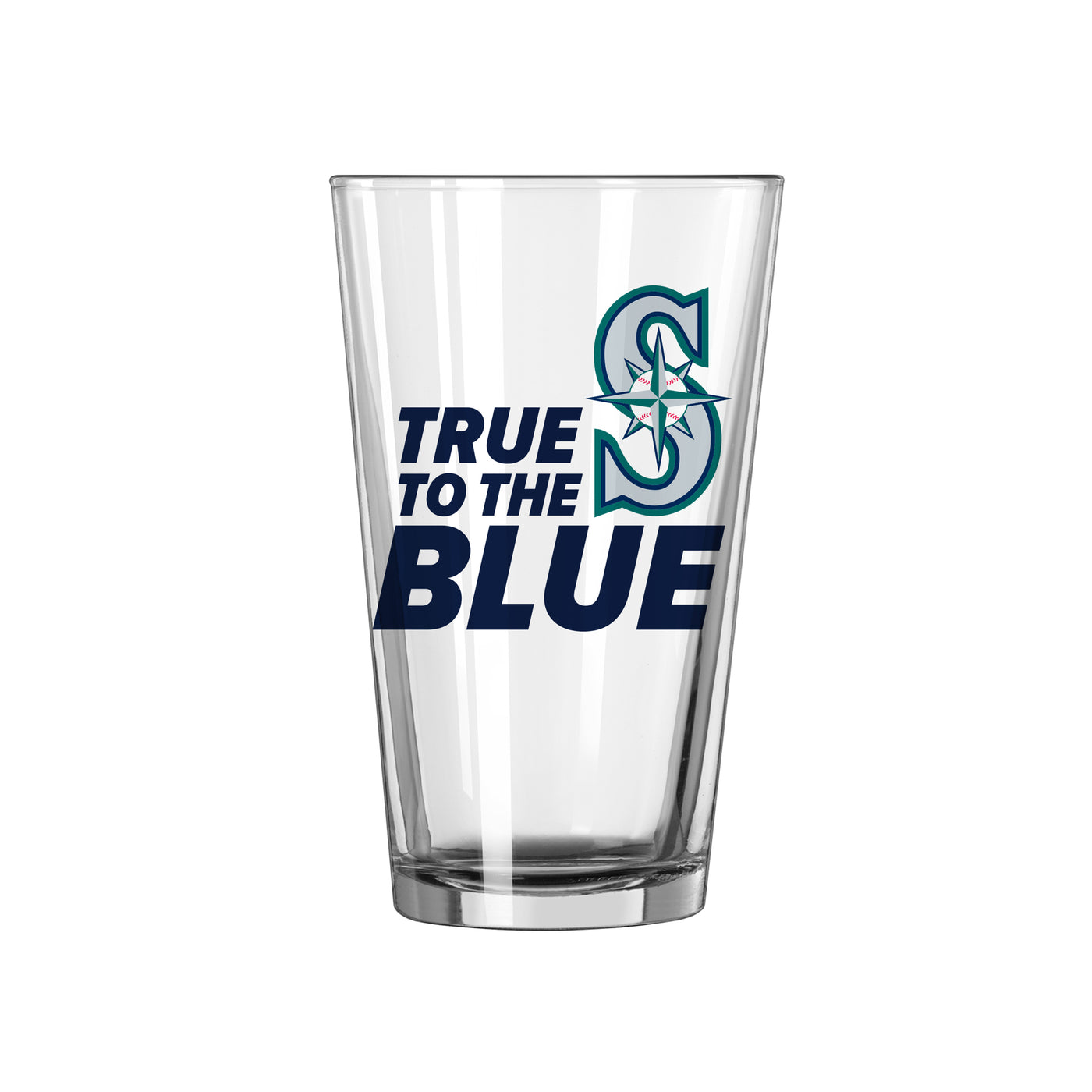 Seattle Mariners 16oz Slogan Pint Glass - Logo Brands
