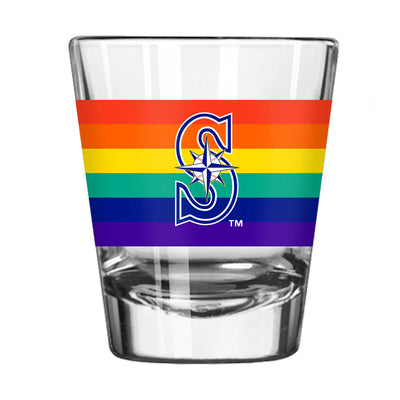 Seattle Mariners 2oz Rainbow Shot Glass