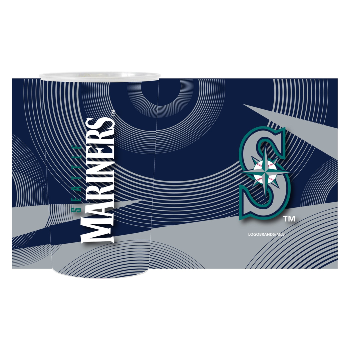 Seattle Mariners 4pk Geometric 22oz Hardwall Cup