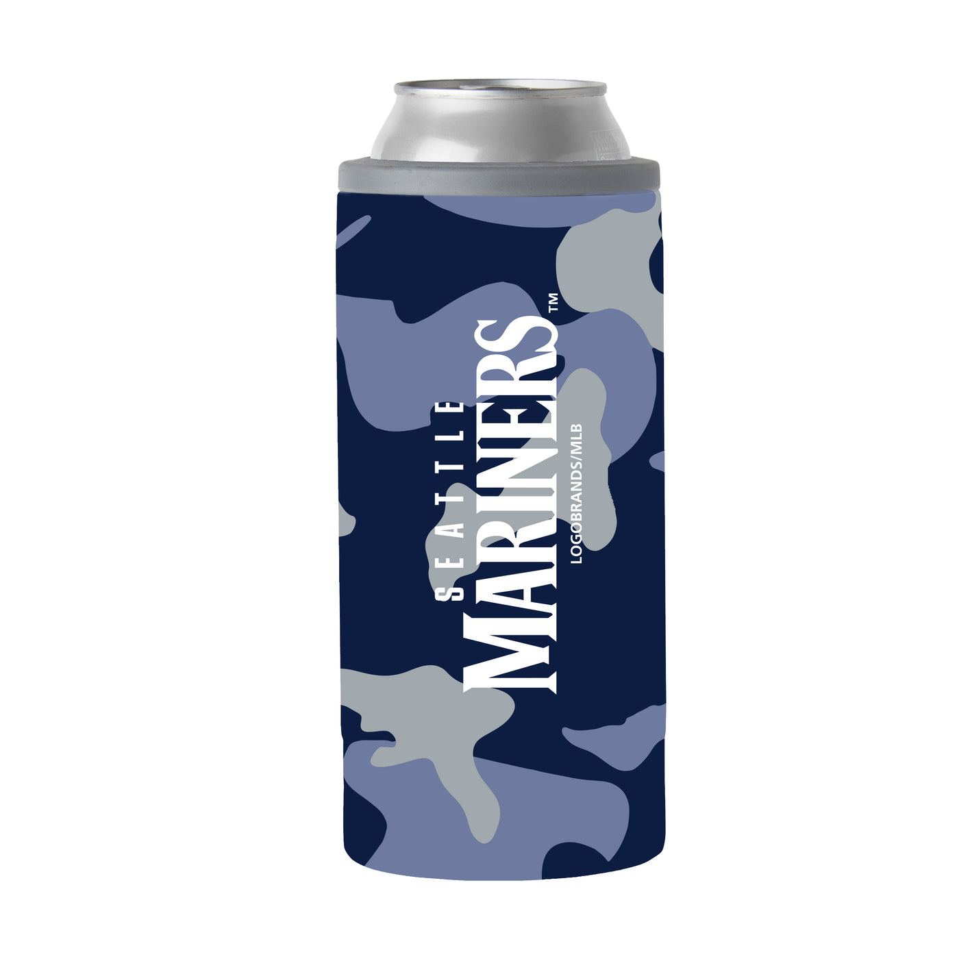 Seattle Mariners 12oz Camo Slim Can Coolie