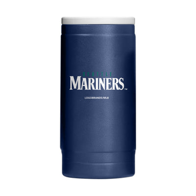 Seattle Mariners Flipside Powder Coat Slim Can Coolie - Logo Brands