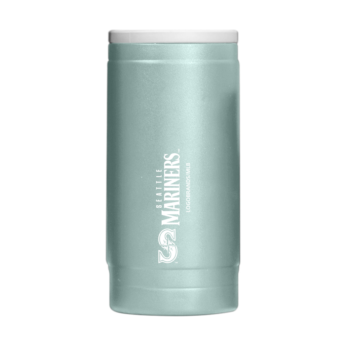 Seattle Mariners Vertical Powder Coat Slim Can Coolie